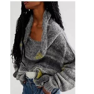 COPY - NWT $198 FREE PEOPLE Pieced Back Together Pullover size Small